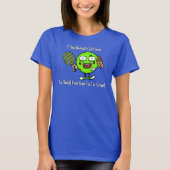 Pickleball speler Chocolade Zachte Serve Groen Gra T-shirt (Voorkant)