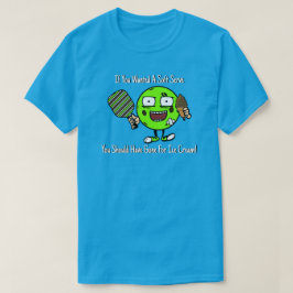 Pickleball speler Chocolade Zachte Serve Groen Gra T-shirt