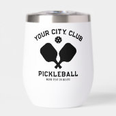 Pickleball Speler Club Team Naam Custom Zwart (Voorkant)