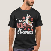 Pickleball speler De Volley Llamas Llama T-shirt (Voorkant)