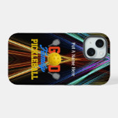 Pickleball-speler/Fan personaliseer Case-Mate iPhone 15 Case (Achterkant horizontaal)