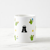 Pickleball speler gepersonaliseerde naam grappig koffiemok (Center)