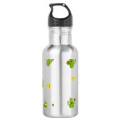 Pickleball speler gepersonaliseerde naam grappig waterfles (Achterkant)