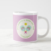 Pickleball Speler Gift Rainbow Paddles Custom Grote Koffiekop (Rechts)