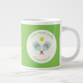 Pickleball Speler Gift Rainbow Paddles Custom Team Grote Koffiekop (Rechts)