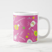Pickleball Speler Gift voor Haar Pink Specialty Mo Grote Koffiekop (Rechts)