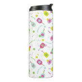 Pickleball Speler Gift voor Haar Pink Specialty Mo Thermosbeker (Gedraaid links)