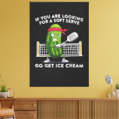 Pickleball-speler Grappig Canvas Afdruk (Insitu (Woonkamer))