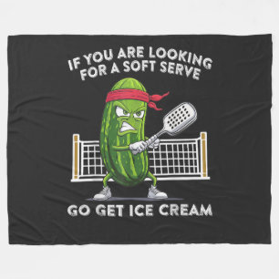 Pickleball-speler Grappig Fleece Deken