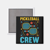 Pickleball-speler grappige pickle bal pickleball b magneet (Voorkant / Achterkant)