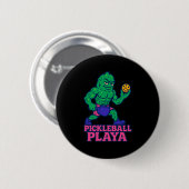 Pickleball-speler grappige pickle ball pickelball ronde button 5,7 cm (Voorkant /achterkant)