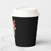 Pickleball Speler Kerstvakantie Rendier Xmas Papieren Bekers (Links)