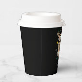 Pickleball Speler Kerstvakantie Rendier Xmas Papieren Bekers (Rechts)