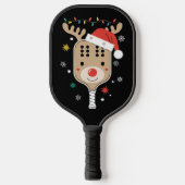 Pickleball Speler Kerstvakantie Rendier Xmas Pickleball Paddle (Voorkant)