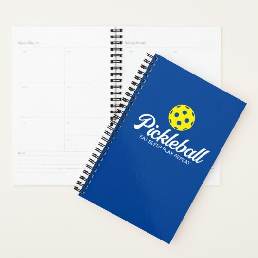Pickleball-speler komt overeen met spiraalplanner planner (Display)