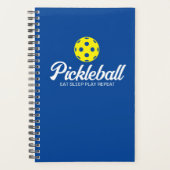 Pickleball-speler komt overeen met spiraalplanner planner (Voorkant)