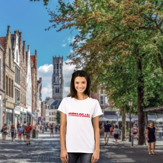 Pickleball speler leuke rode slogan t-shirt