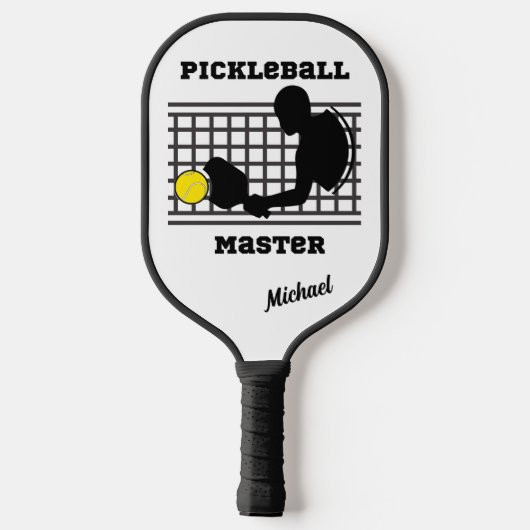 Pickleball speler meester winnaar aangepaste naam paddle (Achterkant)