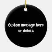 Pickleball-speler met aangepaste tekst keramisch ornament (Achterkant)