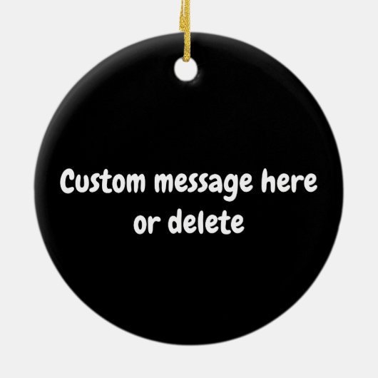 Pickleball-speler met aangepaste tekst keramisch ornament (Achterkant)