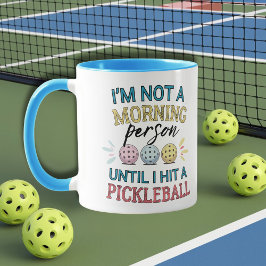Pickleball speler ochtend persoon pickleballers mok