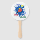 Pickleball speler paddle sport spel handwaaier (Achterkant)