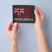 Pickleball-speler Paddle VK-vlag Flyer (Hand)