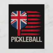 Pickleball-speler Paddle VK-vlag Flyer (Achterkant)