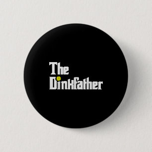 Pickleball-speler papa grappige dink vader grap ronde button 5,7 cm