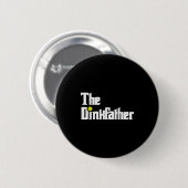 Pickleball-speler papa grappige dink vader grap ronde button 5,7 cm (Voorkant /achterkant)