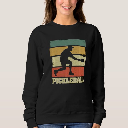 Pickleball Speler Pickle Bal Mannen Vrouwen  4 Trui (Voorkant)