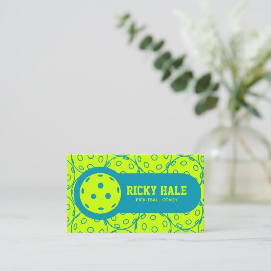 pickleball speler - pickleball coach visitekaartje (Staand voorkant)