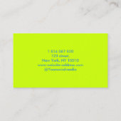 pickleball speler - pickleball coach visitekaartje (Achterkant)