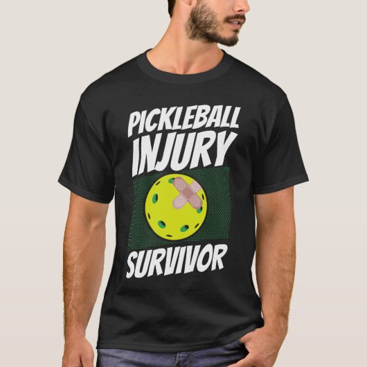 Pickleball-speler Pickleball Injury Survivor T-shirt (Voorkant)