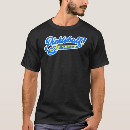 Pickleball speler Pickleball Puns Dink Dinker T-shirt (Voorkant)