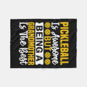 Pickleball Speler Quote Grappige Pickleball Lover  Fleece Deken (Voorkant (Horizontaal))