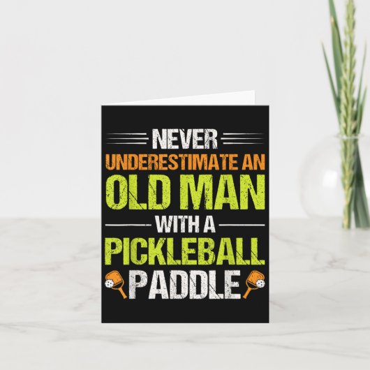 Pickleball Speler Quote Grappige Pickleball Lover  Kaart (Voorkant)