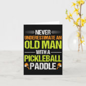Pickleball Speler Quote Grappige Pickleball Lover  Kaart (Gele Bloem)