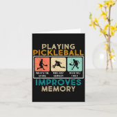 Pickleball Speler Quote Grappige Pickleball Lover  Kaart (Gele Bloem)