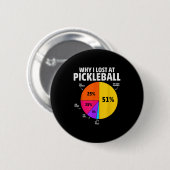 Pickleball Speler Quote Grappige Pickleball Lover Ronde Button 5,7 Cm (Voorkant /achterkant)