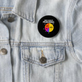 Pickleball Speler Quote Grappige Pickleball Lover Ronde Button 5,7 Cm (In situ)