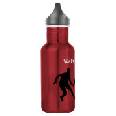 Pickleball speler silhouet en Ball personaliseren Waterfles (Links)