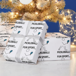 Pickleball Speler Sport Plezier Sport Pickleball Cadeaupapier