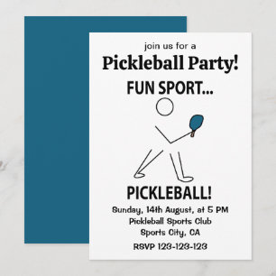 Pickleball Speler Sport Plezier Sport Pickleball Kaart