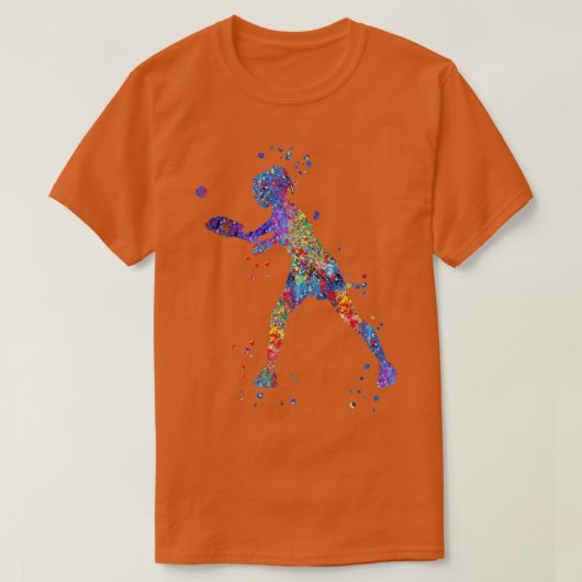Pickleball-speler T-shirt (Design voorkant)