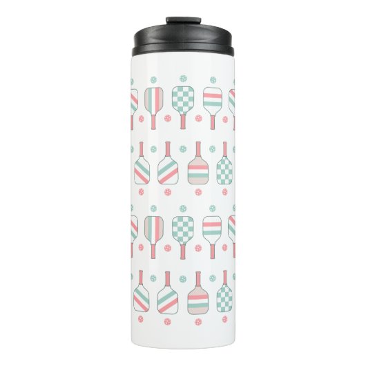 Pickleball Speler  Thermosbeker (Voorkant)