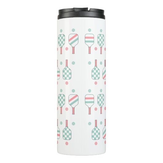 Pickleball Speler  Thermosbeker (Achterkant)