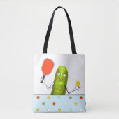 Pickleball Speler Tote Bag (Voorkant)