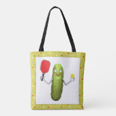 Pickleball Speler Tote Bag (Achterkant)