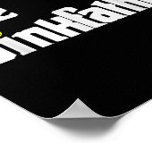 Pickleball-speler vader grappige dink vader grap poster (Hoek)